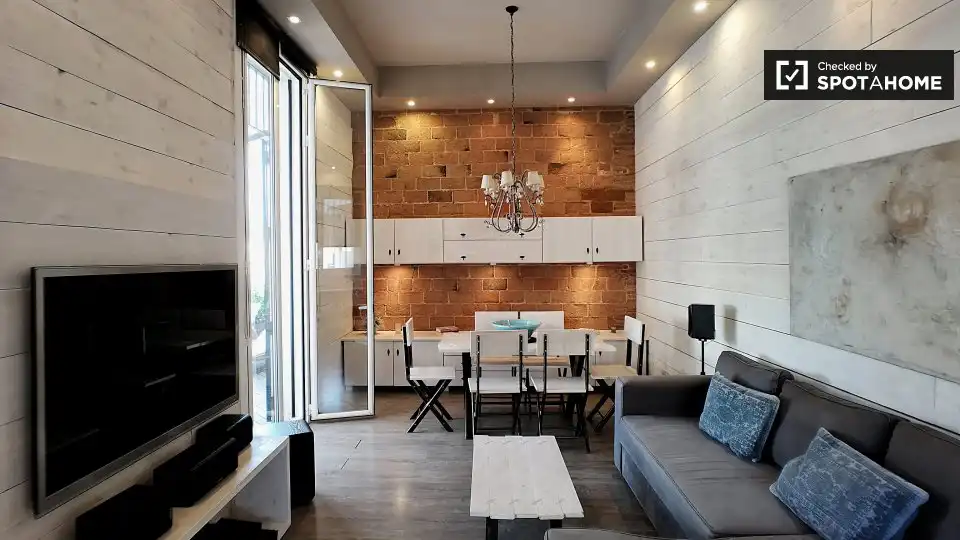 Appartamento con terrazza in affitto a Eixample