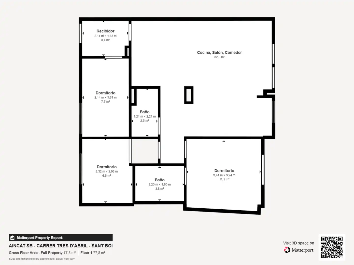 Flat for sale in Sant Boi de Llobregat  with Air Conditioner, Heating and Balcony