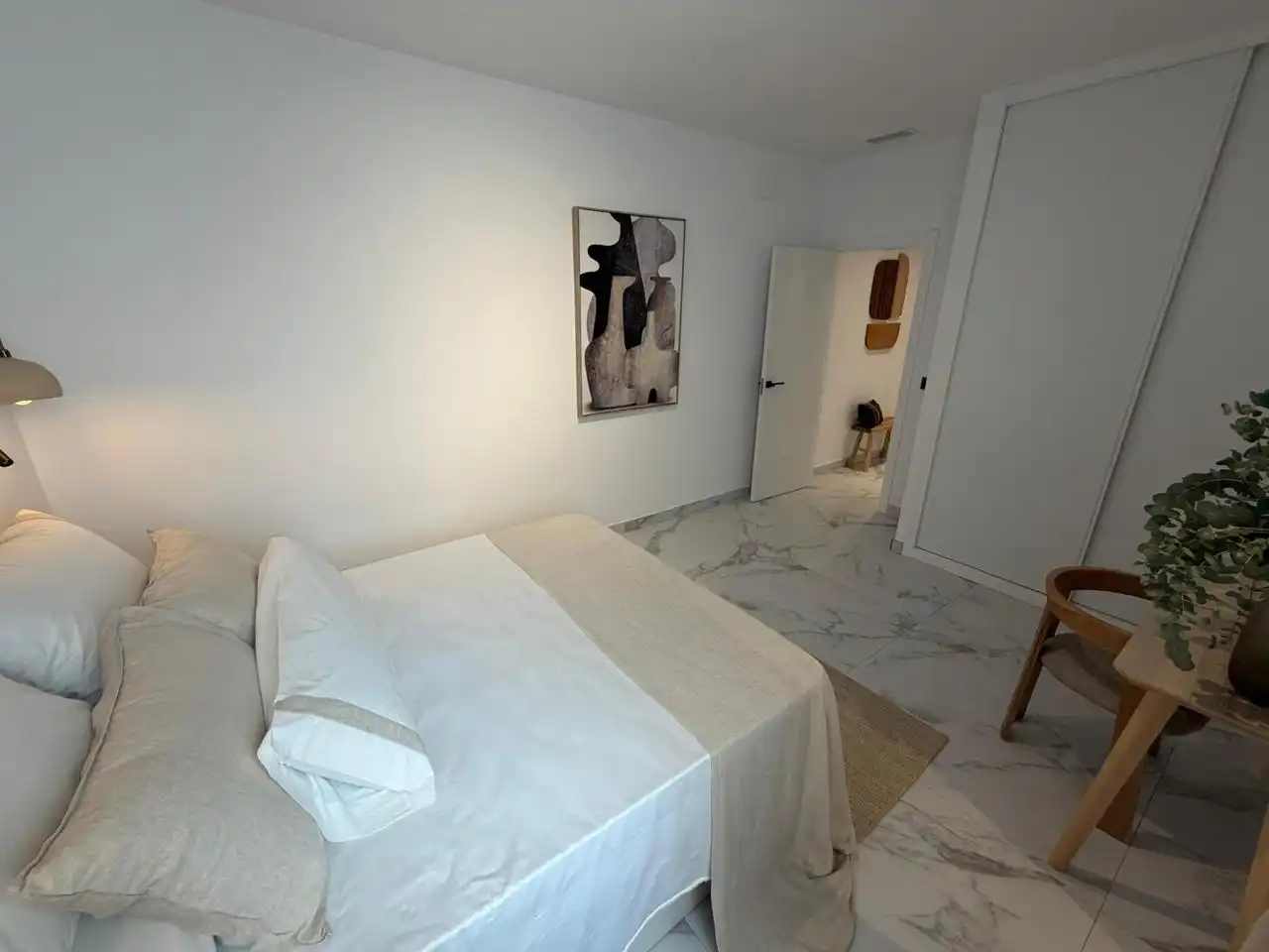Bedroom of Flat for rent in Cádiz  with Air Conditioner, Furnished and Pets allowed