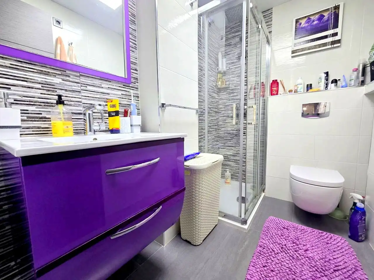 Badezimmer von Wohnungen zum Verkauf in Gandia mit Klimaanlage, Terrasse und Möbliert