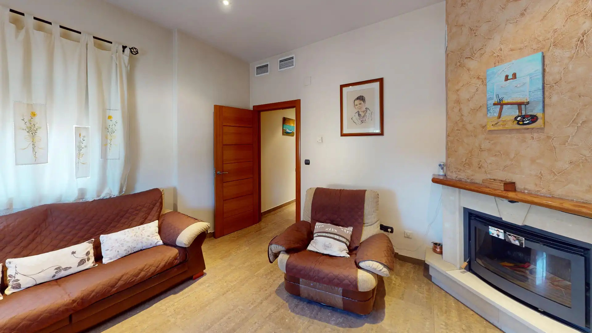 Sala de estar de Casa o chalet en venta en Murcia con Aire acondicionado, Calefacción y Jardín privado