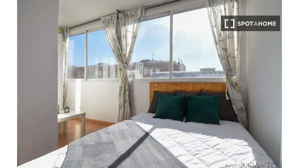 Habitación de Piso de alquiler en Madrid con Aire acondicionado, Calefacción y Amueblado