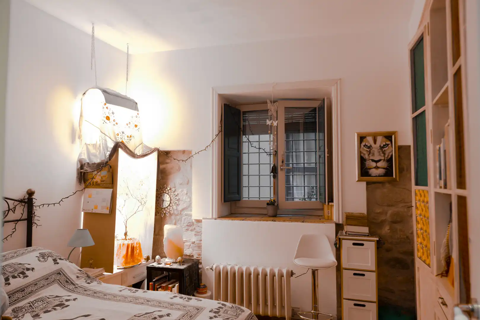 Schlafzimmer von Maisonette zur Miete in Girona mit Heizung, Möbliert und Ofen