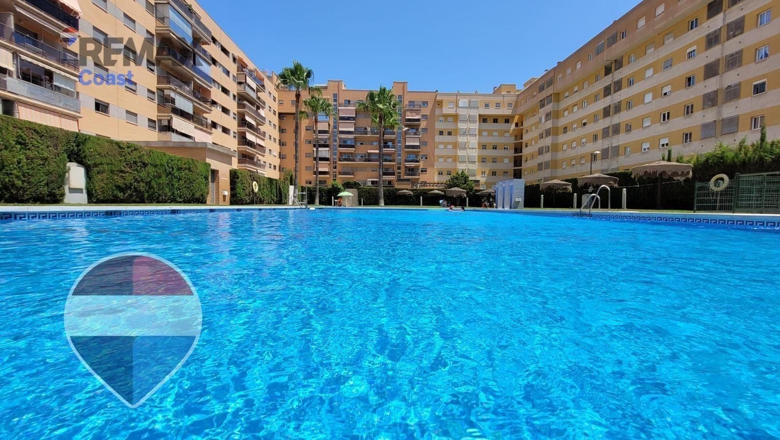 Swimming pool of Flat for sale in Málaga Capital  with Air Conditioner, Private garden and Storage room