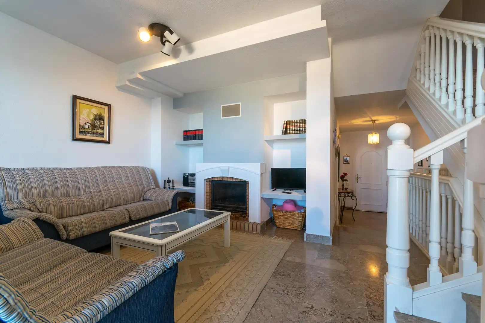 Sala de estar de Casa adosada en venta en Santa Pola con Jardín privado y Terraza