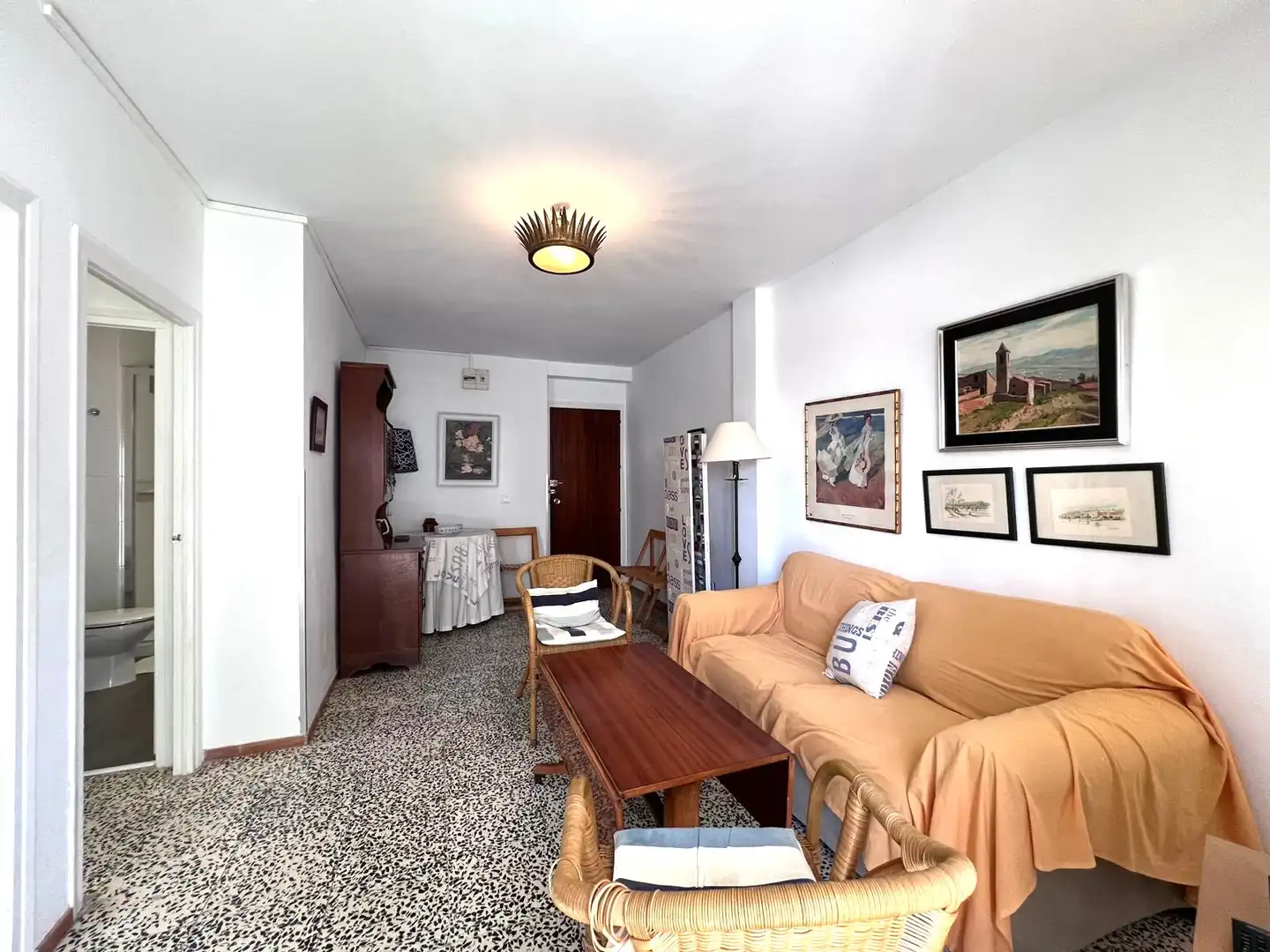Sala d'estar de Apartament en venda en La Antilla amb Terrassa i Moblat