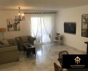 Living room of Flat to rent in Marbella  with Air Conditioner, Private garden and Furnished