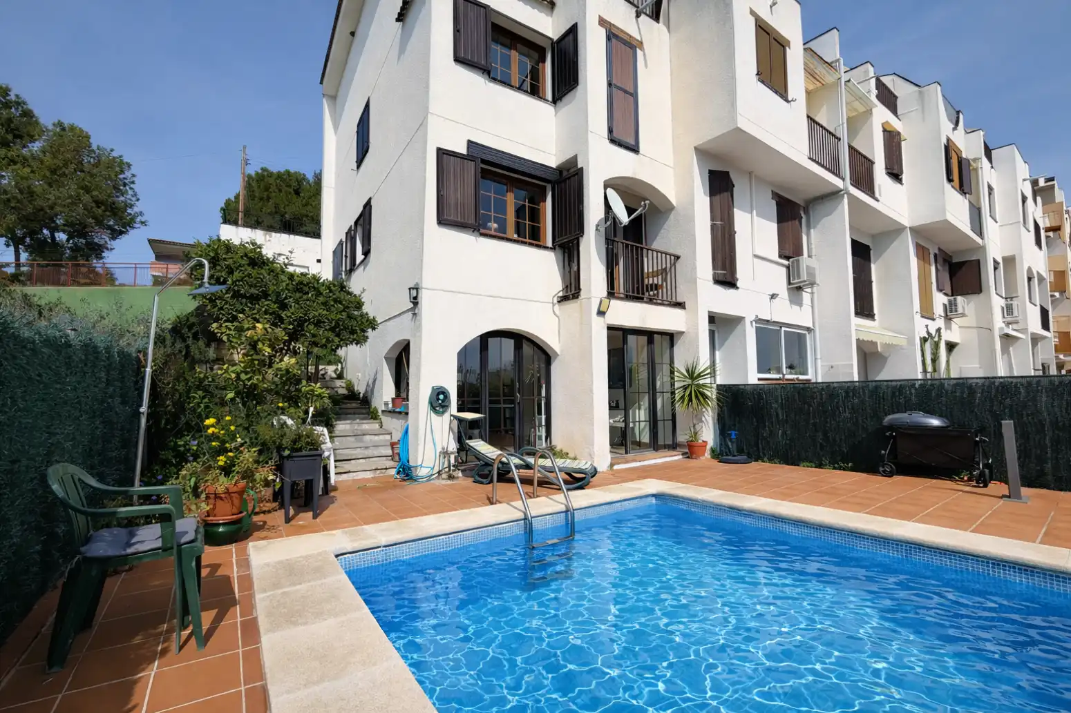 Swimming pool of Detached homes for sale in El Vendrell  with Air Conditioner, Heating and Terrace