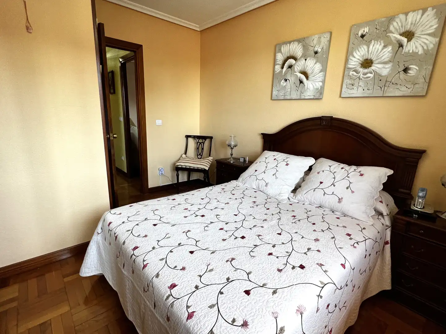 Bedroom of Flat for sale in Santander  with Heating, Parquet flooring and Storage room