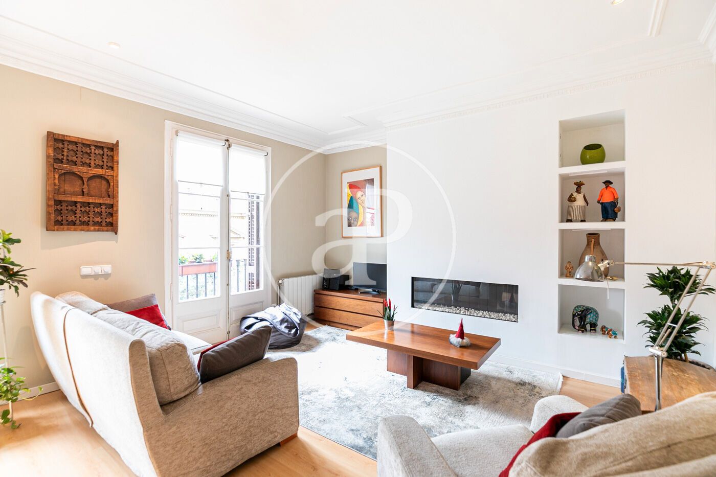 Sala d'estar de Pis en venda en  Barcelona Capital amb Aire condicionat, Calefacció i Terrassa