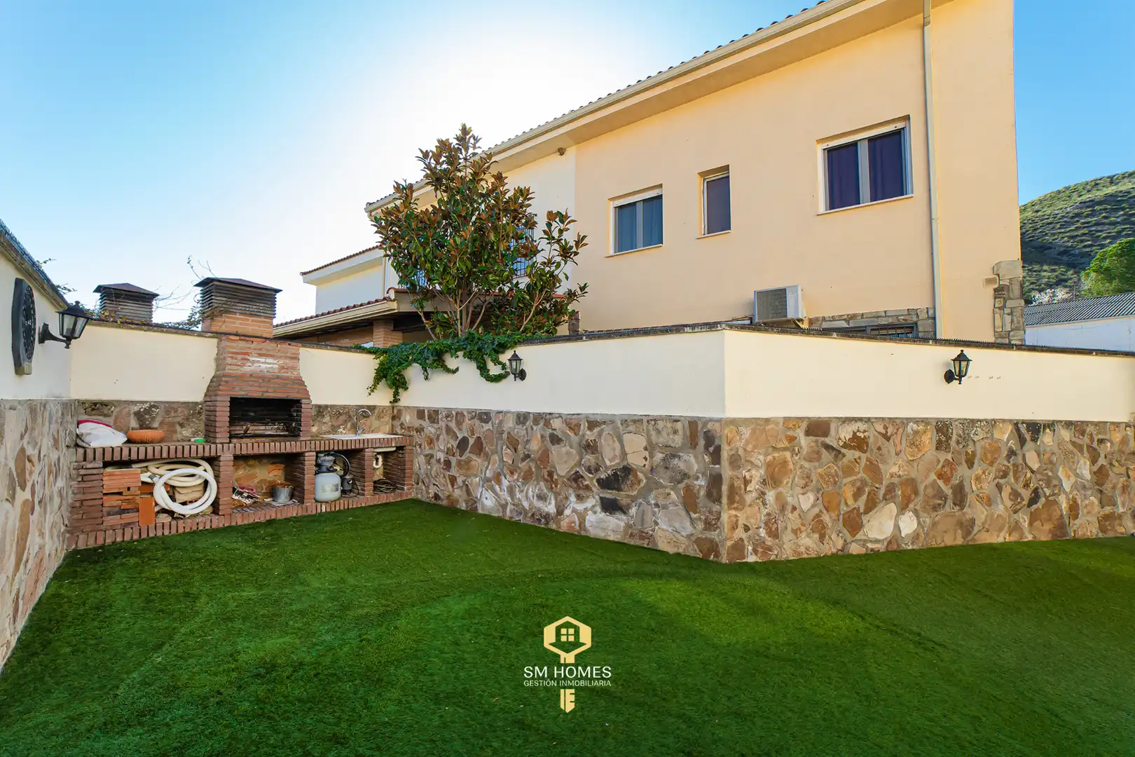 Jardín de Casa adosada en venta en Tielmes con Aire acondicionado, Calefacción y Jardín privado