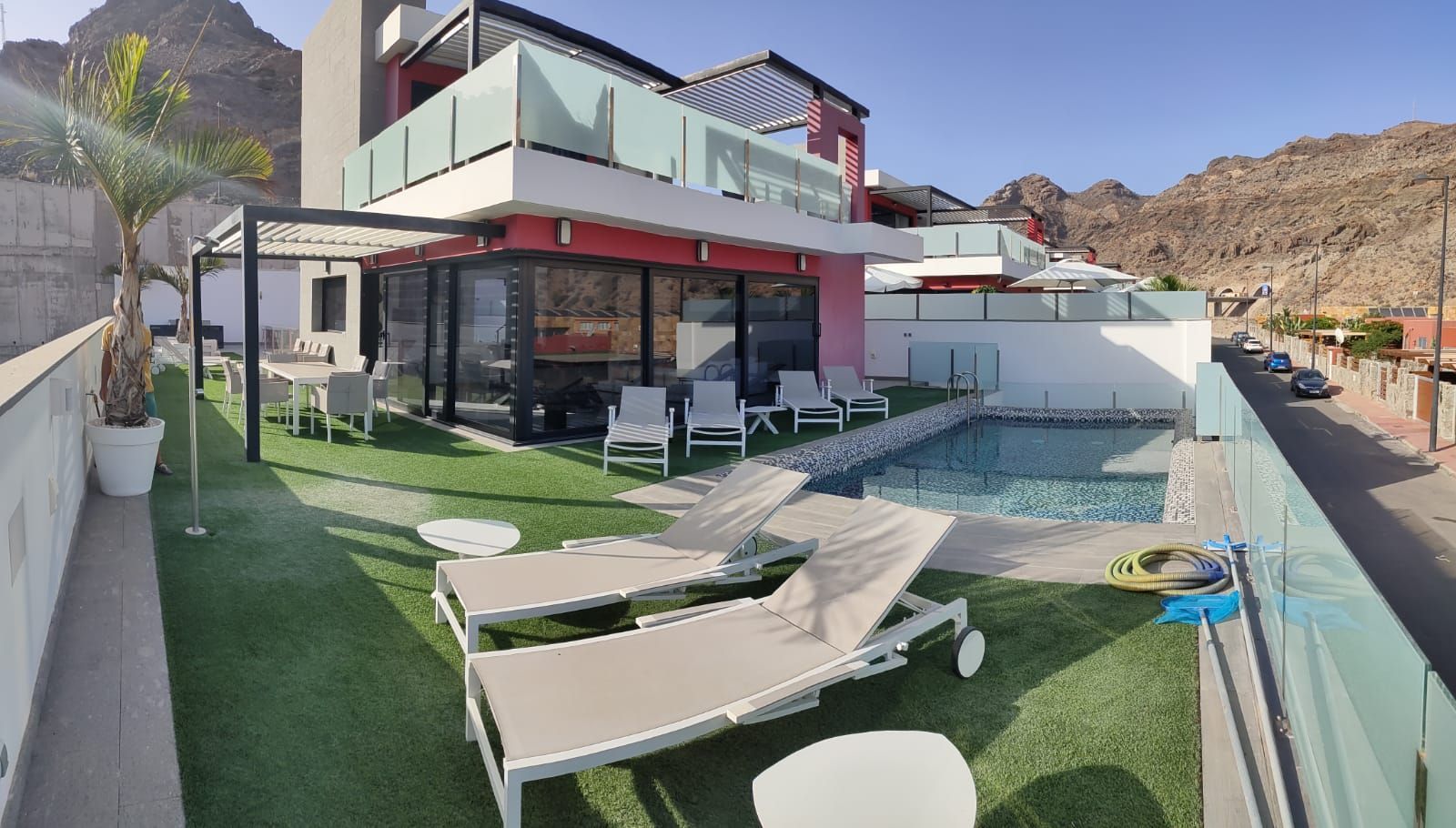 Terrace of House or chalet for sale in Mogán  with Air Conditioner, Private garden and Terrace