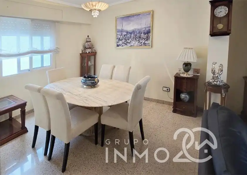 Dining room of Flat for rent in  Valencia Capital  with Air Conditioner, Heating and Furnished
