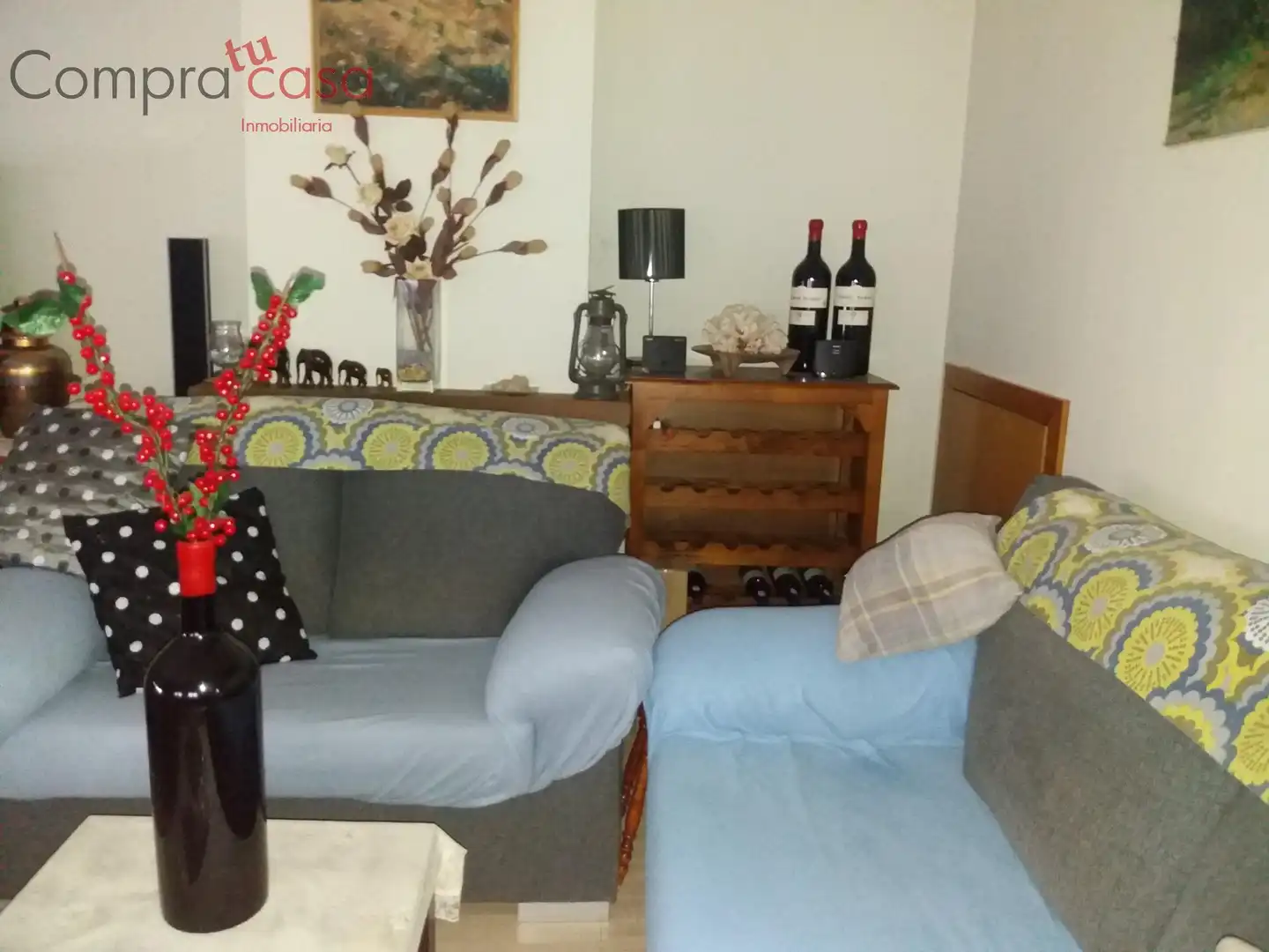 Sala d'estar de Casa adosada en venda en Segovia amb Calefacció, Jardí privat i Balcó
