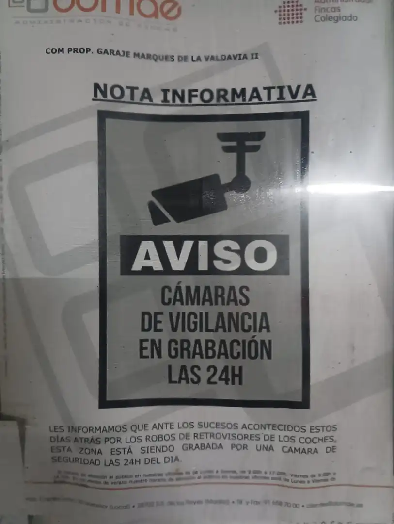Parking of Garage for rent in Alcobendas