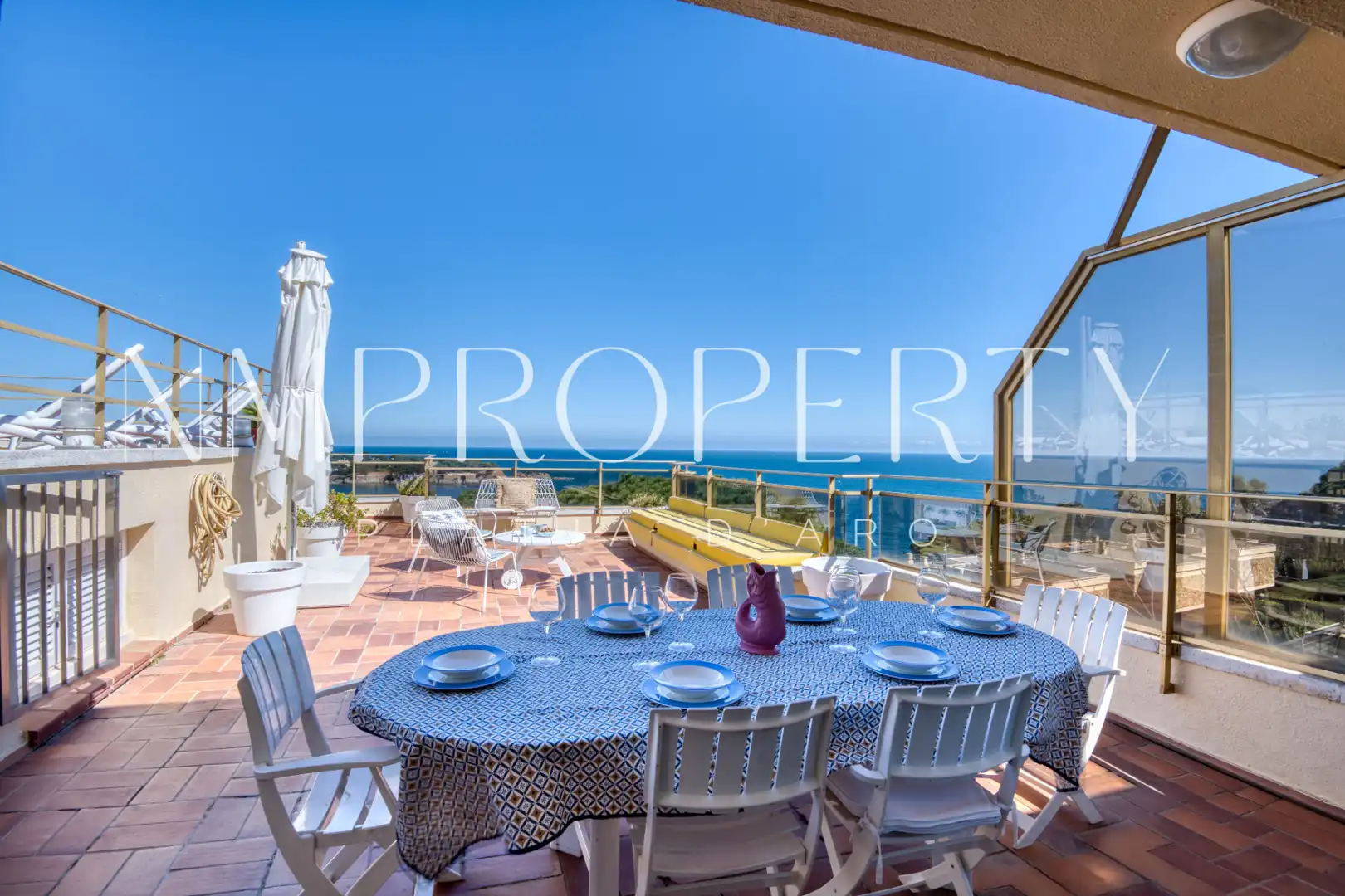 Terraza de Ático de alquiler en Sant Feliu de Guíxols con Aire acondicionado, Terraza y Piscina