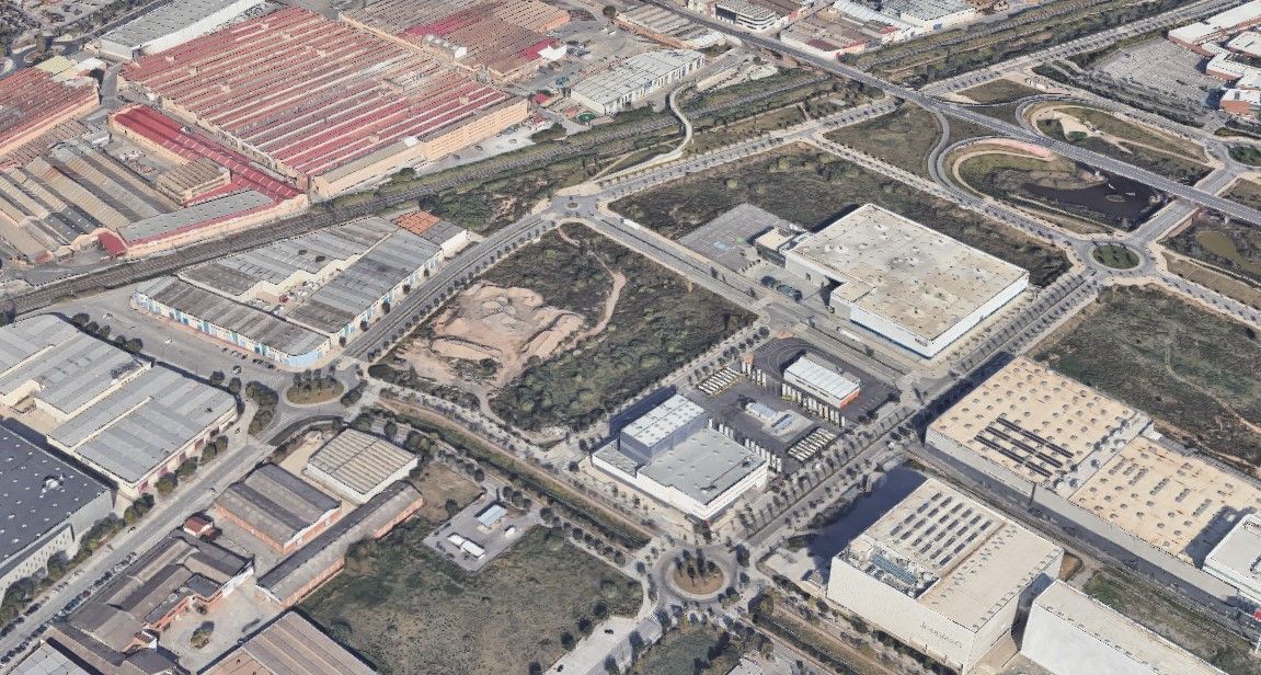 Vista exterior de Terreny industrial en venda en Viladecans