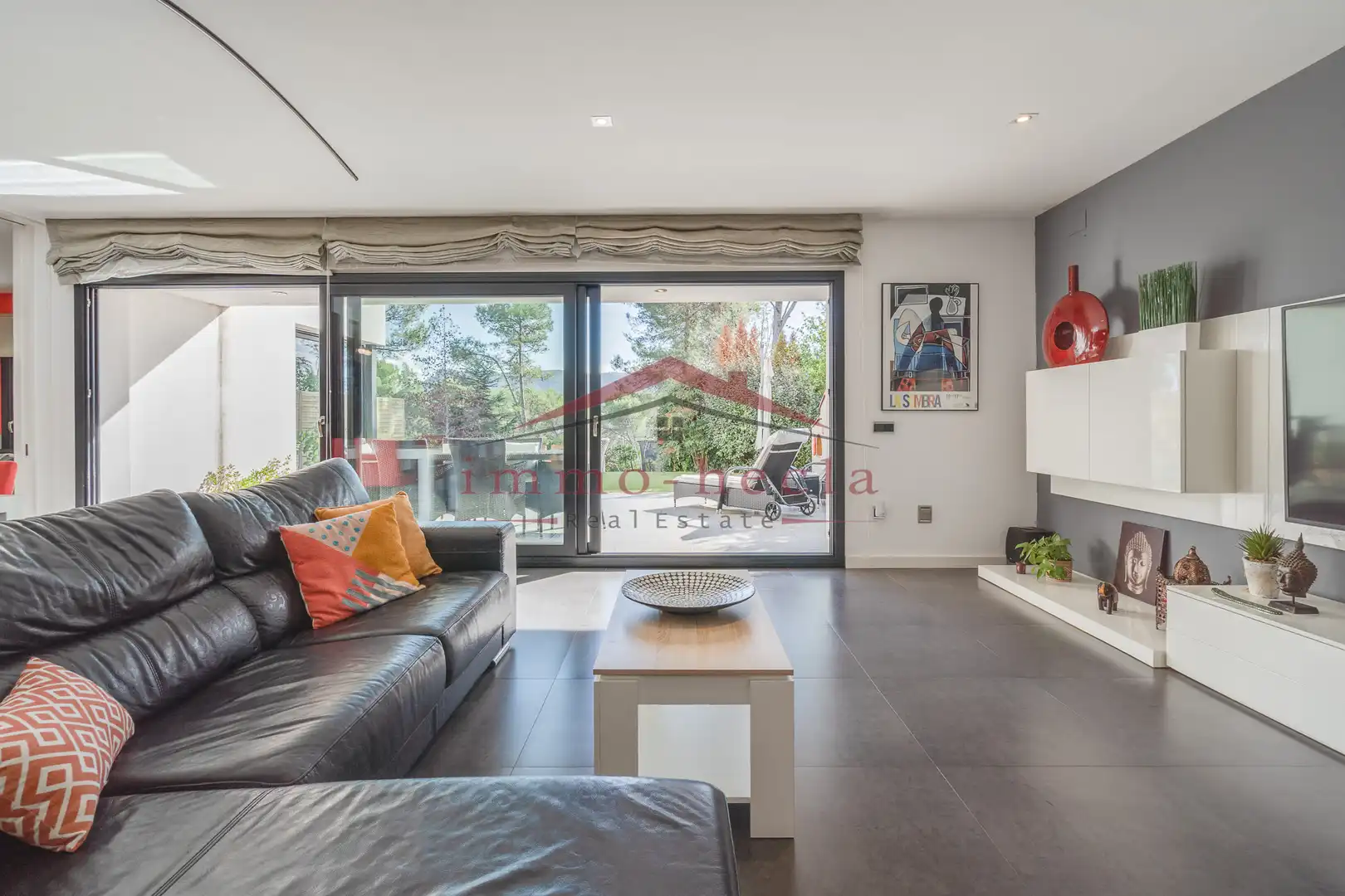 Sala de estar de Casa o chalet en venta en Santa Margarida de Montbui con Calefacción, Jardín privado y Terraza