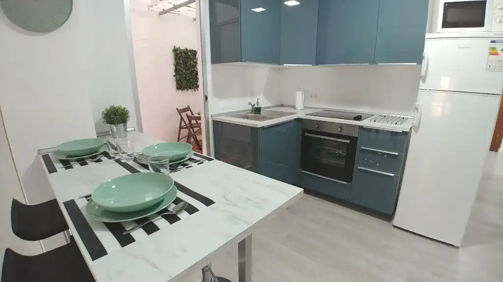 Cocina de Piso de alquiler en Valencia con Aire acondicionado, Parquet y Terraza