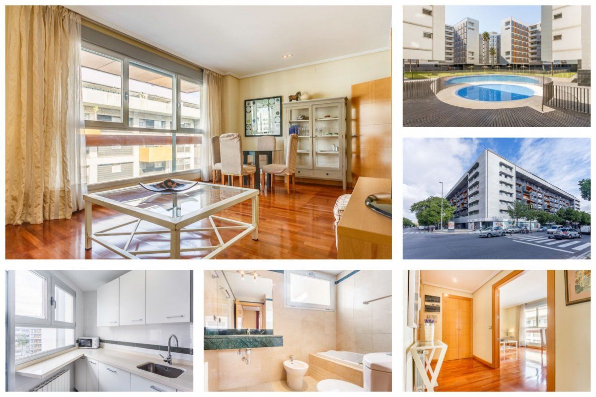 Exterior view of Flat for sale in  Sevilla Capital  with Air Conditioner, Parquet flooring and Community pool