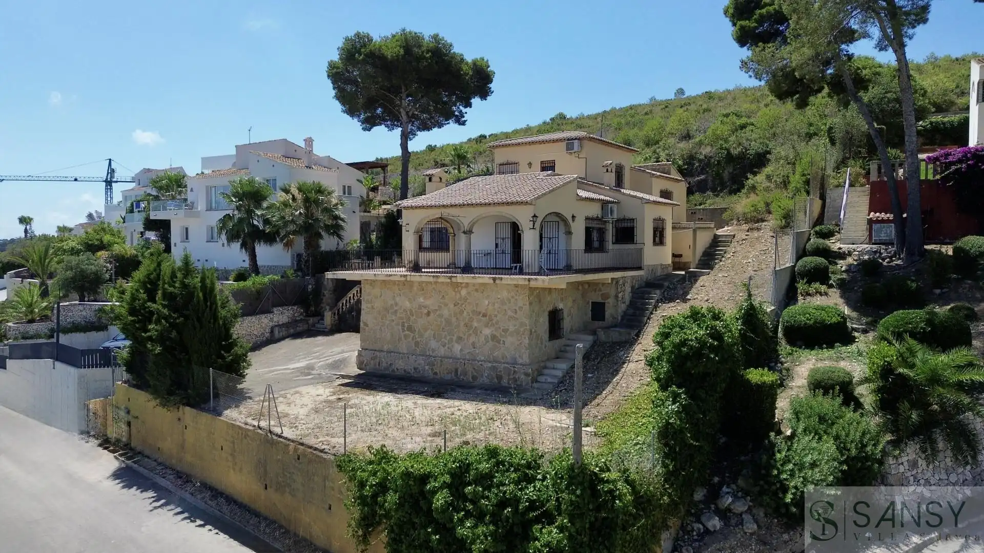 Vista exterior de Casa o chalet en venta en Jávea / Xàbia con Terraza y Piscina
