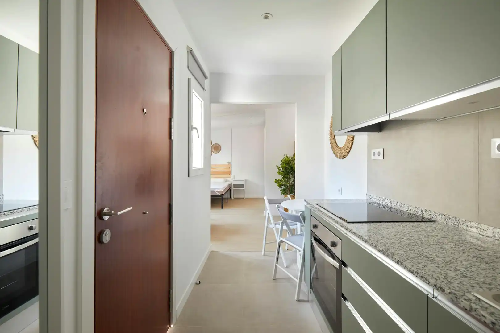 Küche von Wohnung zur Miete in Barcelona mit Klimaanlage, Heizung und Möbliert