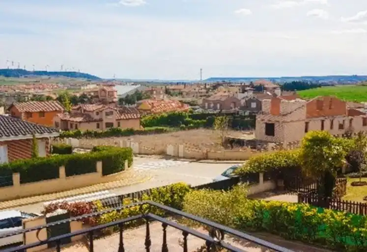 Vista exterior de Casa o chalet en venta en Villalobón con Calefacción, Jardín privado y Terraza