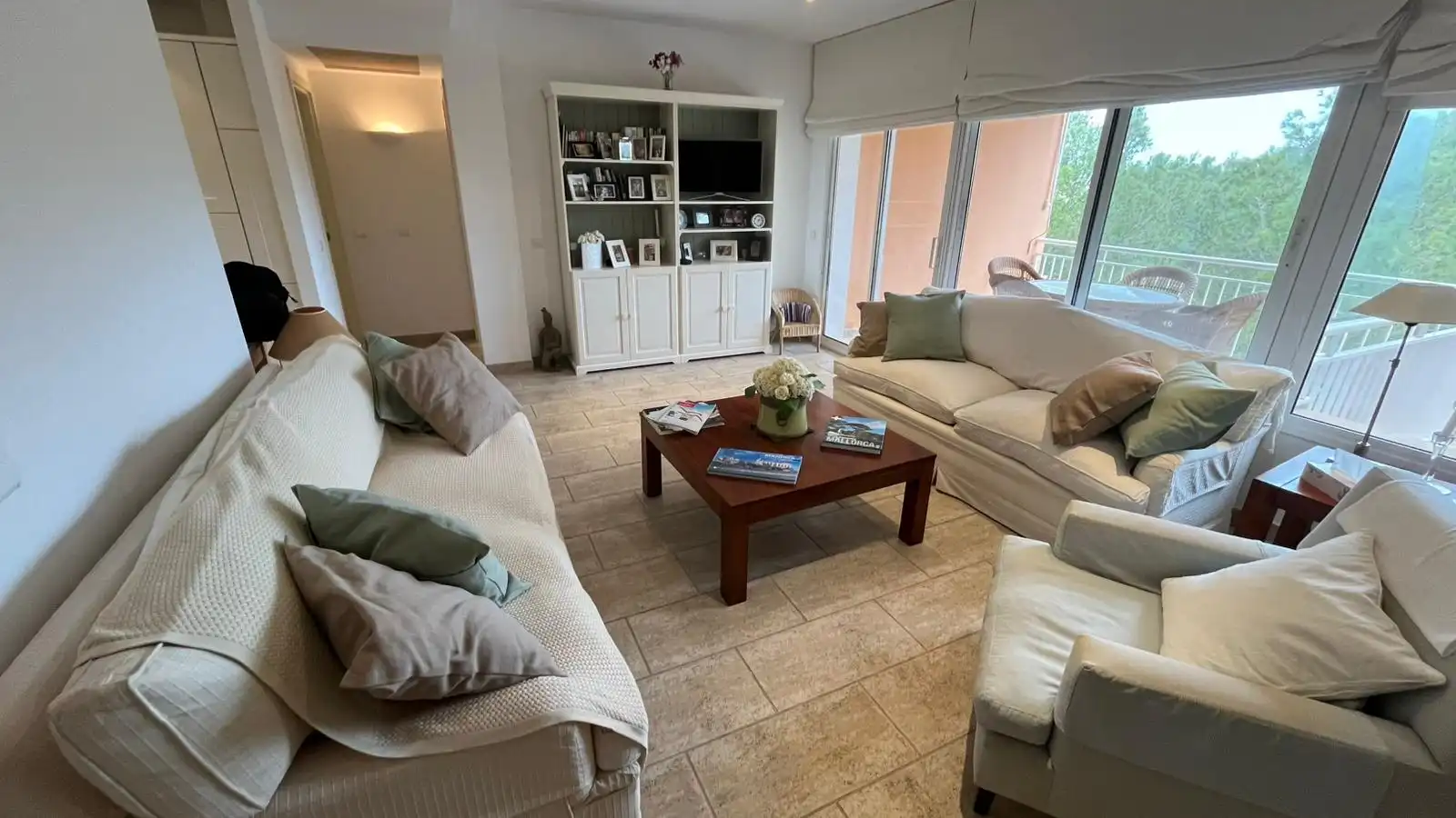 Sala de estar de Piso en venta en Calvià con Aire acondicionado, Amueblado y Balcón