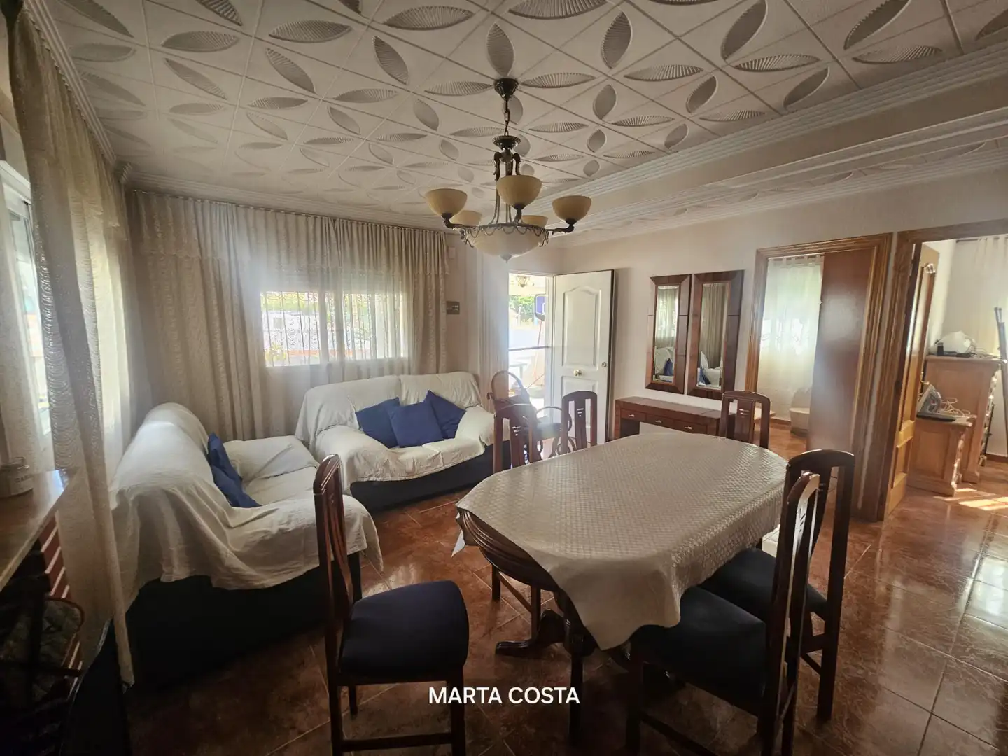 Sala d'estar de Casa o xalet en venda en Palma de Gandia amb Aire condicionat, Calefacció i Jardí privat