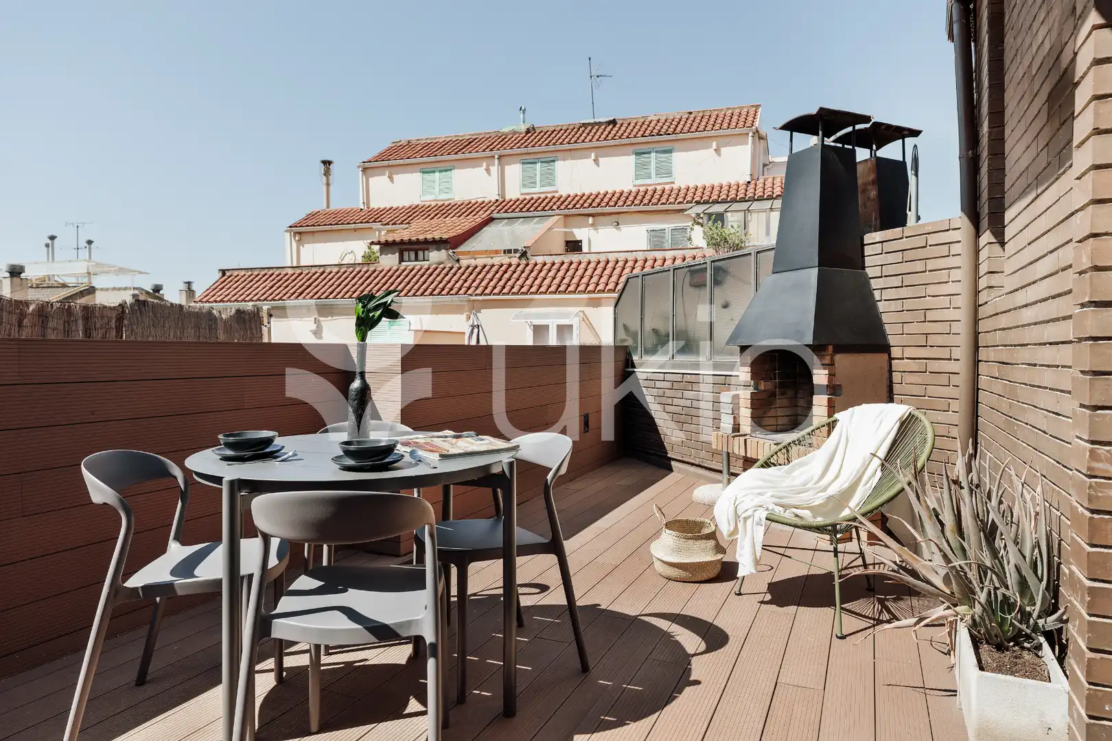 Terraza de Apartamento de alquiler en Barcelona con Aire acondicionado, Calefacción y Terraza