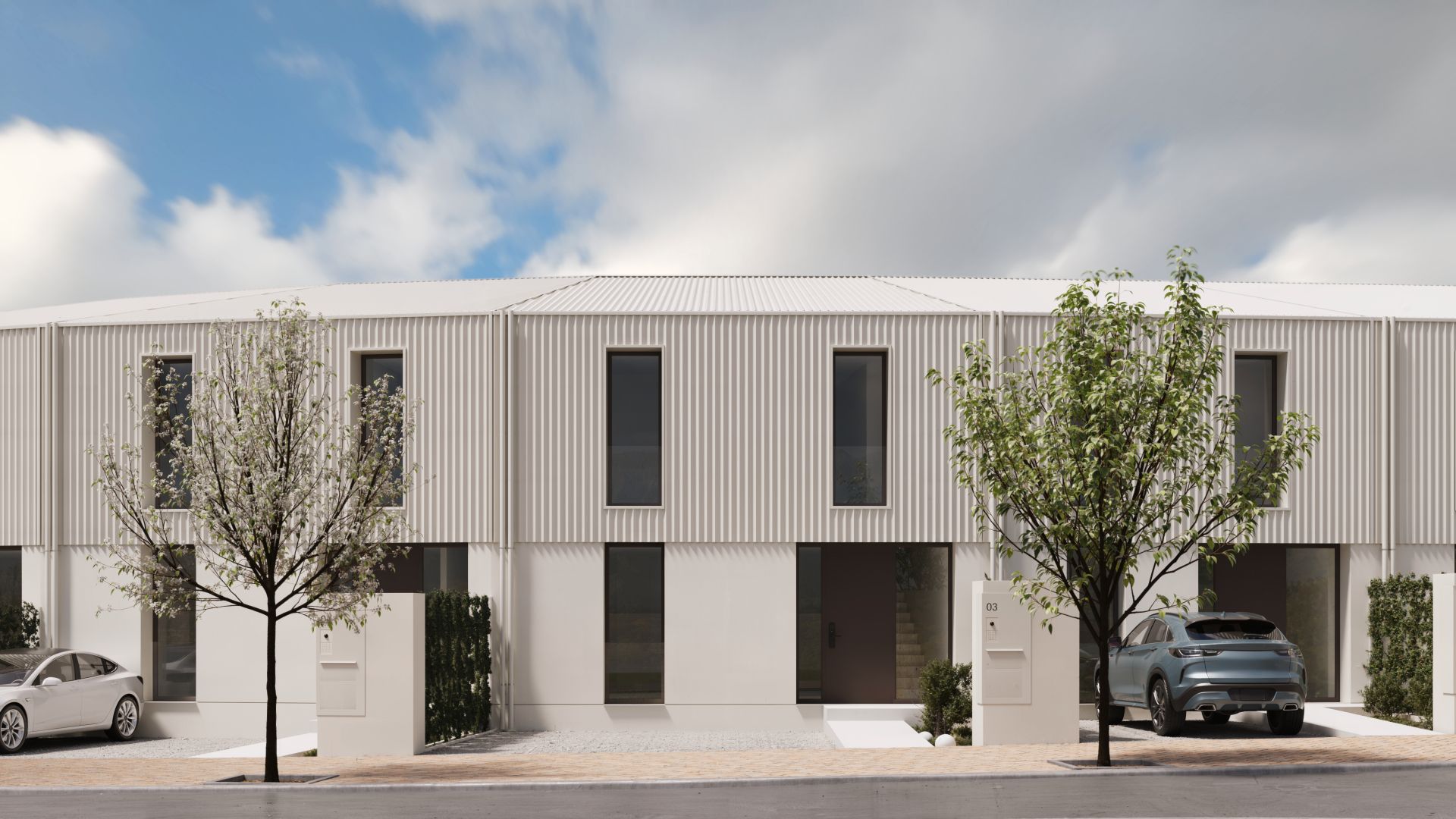 Exterior view of Single-family semi-detached for sale in Burgos Capital  with Private garden