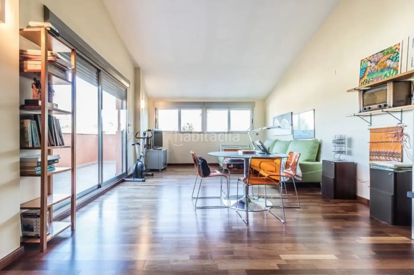 Living room of Houses for sale in L'Alcúdia  with Air Conditioner, Private garden and Parquet flooring