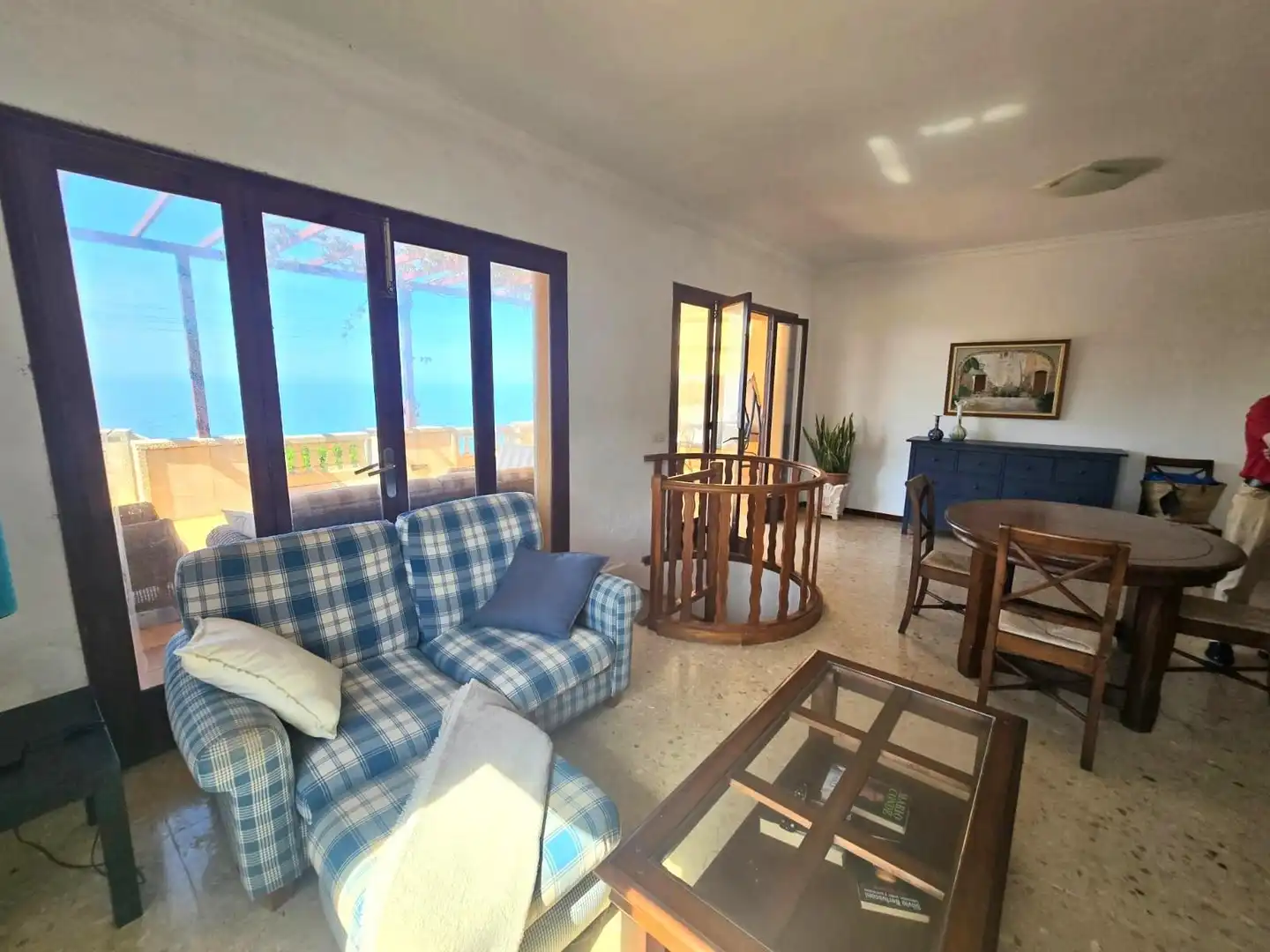 Sala d'estar de Casa o xalet en venda en Banyalbufar amb Aire condicionat i Terrassa