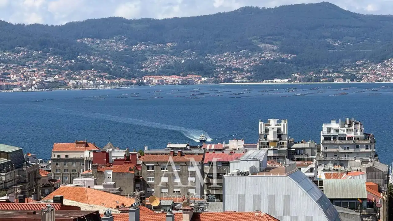 Vista exterior de Dúplex en venda en Vigo  amb Calefacció, Terrassa i Traster