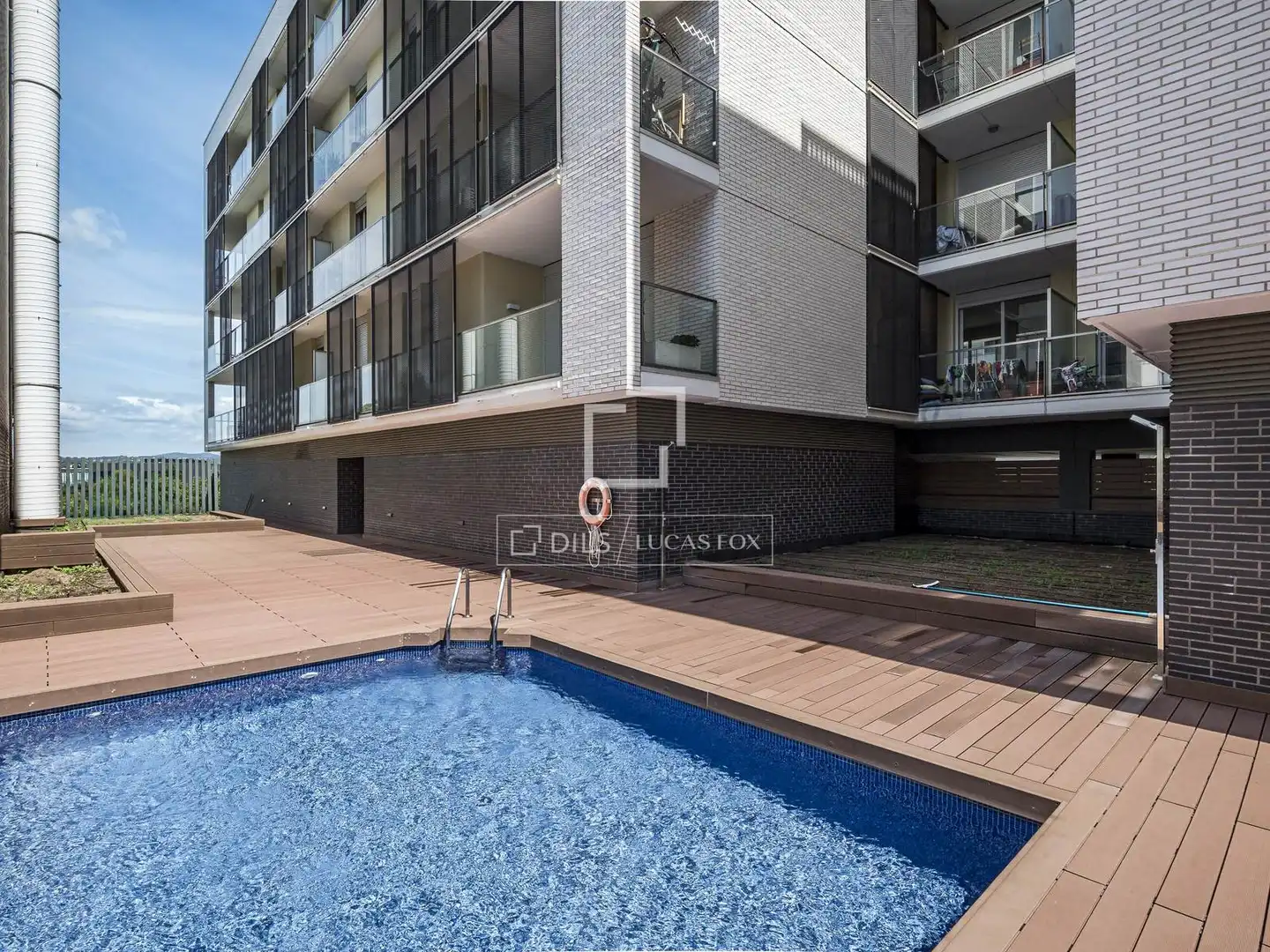 Schwimmbecken von Wohnung zum Verkauf in Sant Cugat del Vallès mit Klimaanlage, Terrasse und Schwimmbad