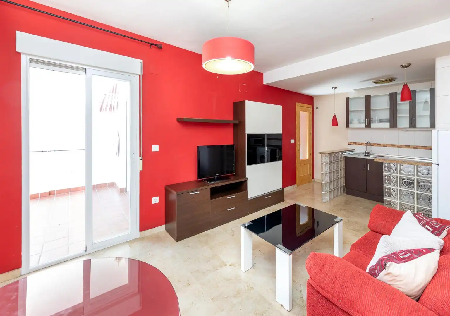 Sala de estar de Piso en venta en Armilla con Terraza, Amueblado y Balcón