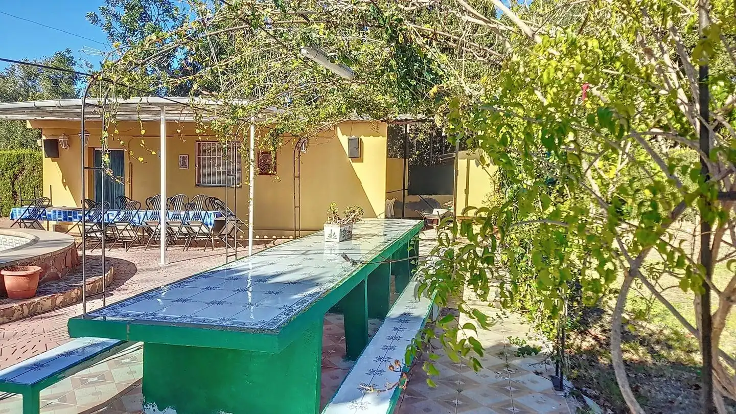 Terrasse von Country house zum Verkauf in Bétera mit Privatgarten, Abstellraum und Schwimmbad