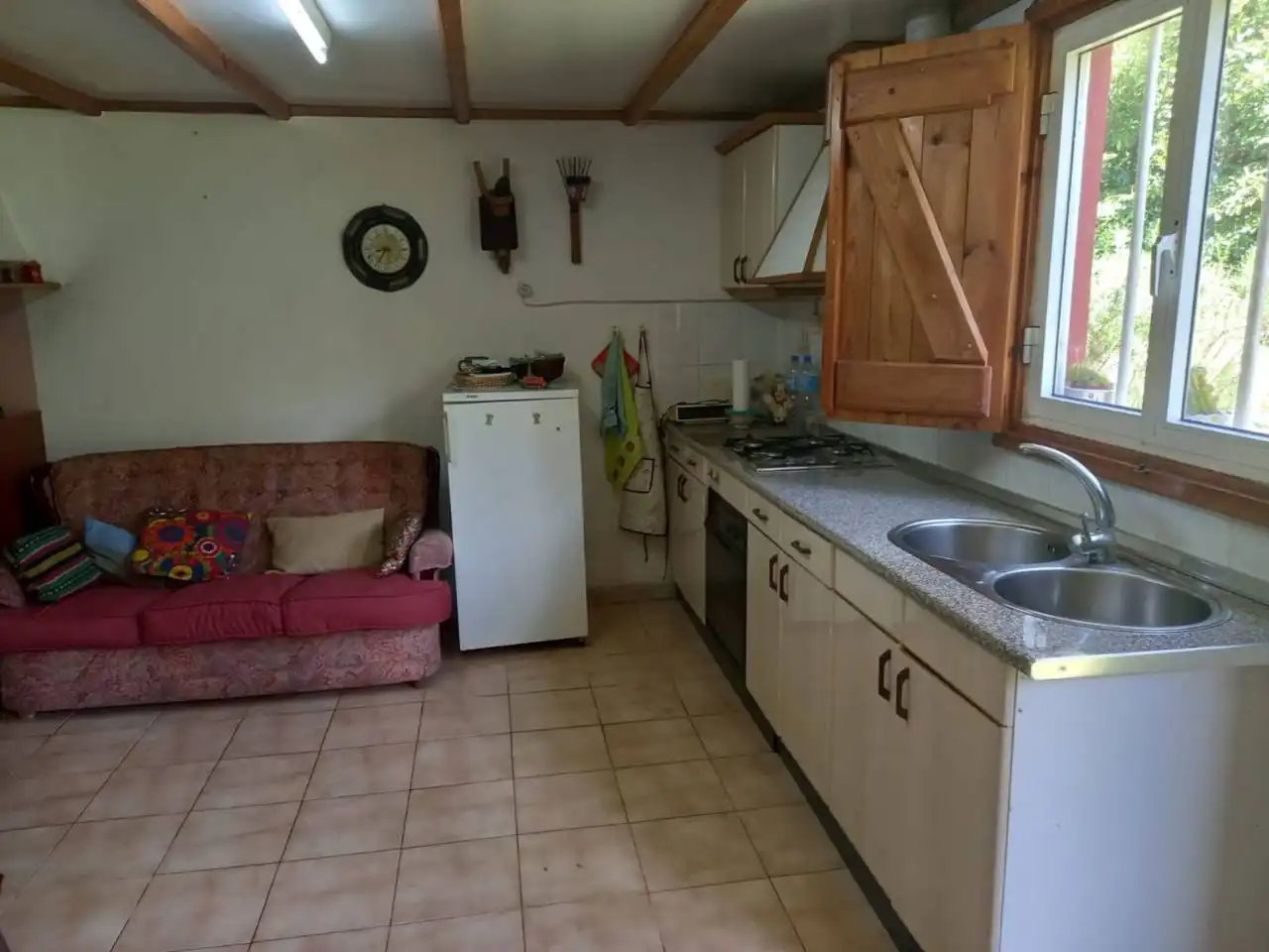 Cuina de Casa o xalet en venda en Curtis amb Jardí privat