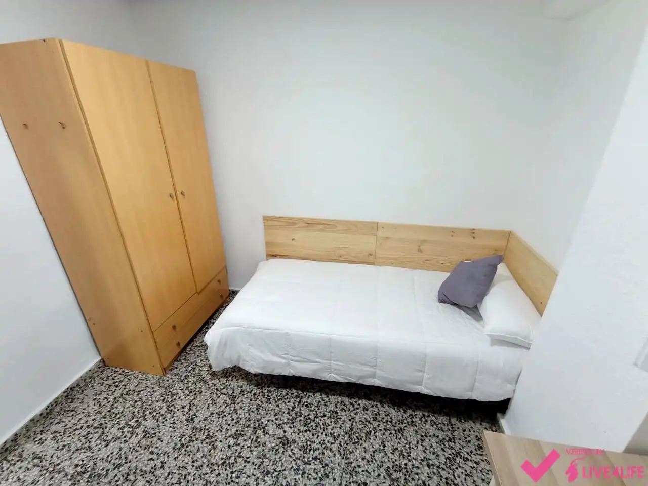 Schlafzimmer von Wohnung zur Miete in Valencia mit Terrasse und Möbliert