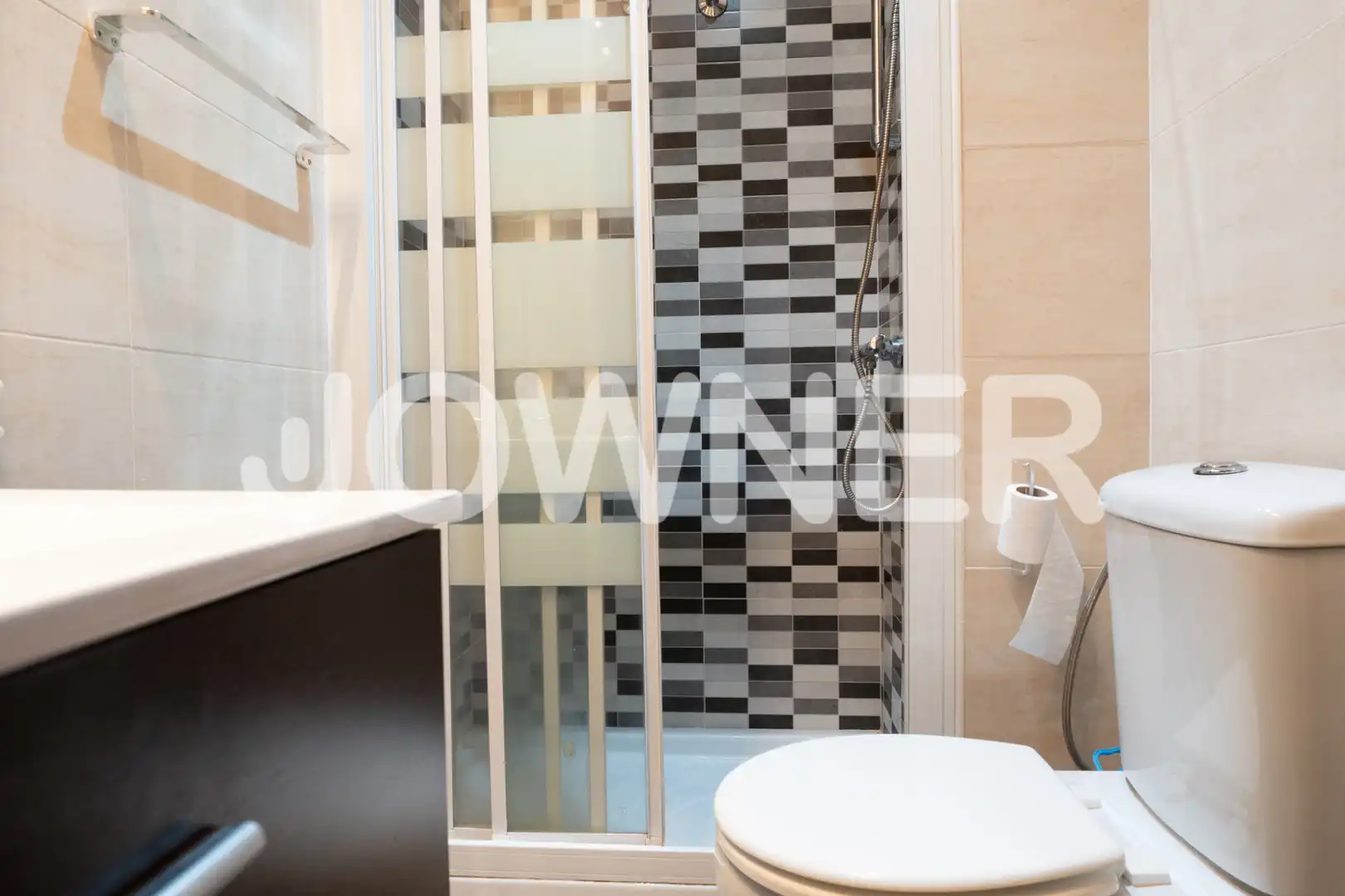 Bathroom of Flat for rent in Madrid  with Heating, Oven and Washing machine