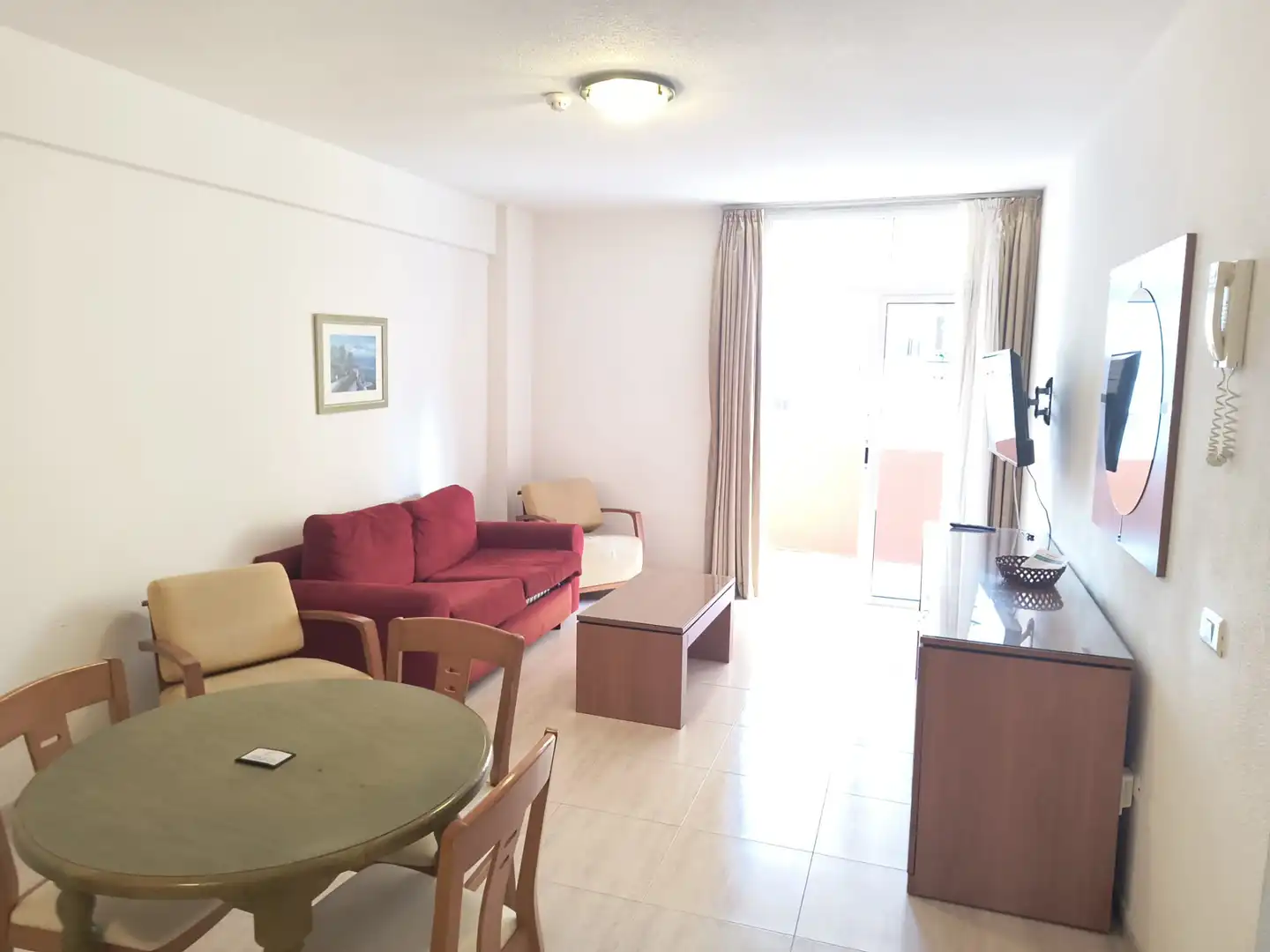 Wohnzimmer von Wohnung zum Verkauf in Puerto de la Cruz mit Möbliert, Ofen und Fernseher