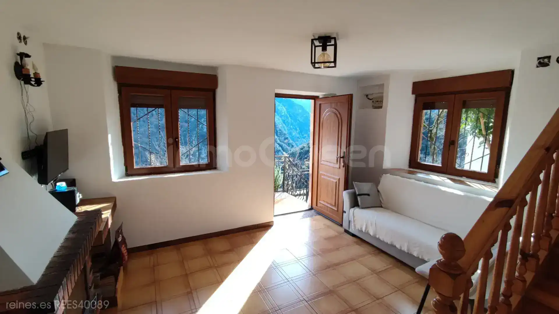 Living room of Houses for sale in Peñarrubia  with Heating, Private garden and Furnished