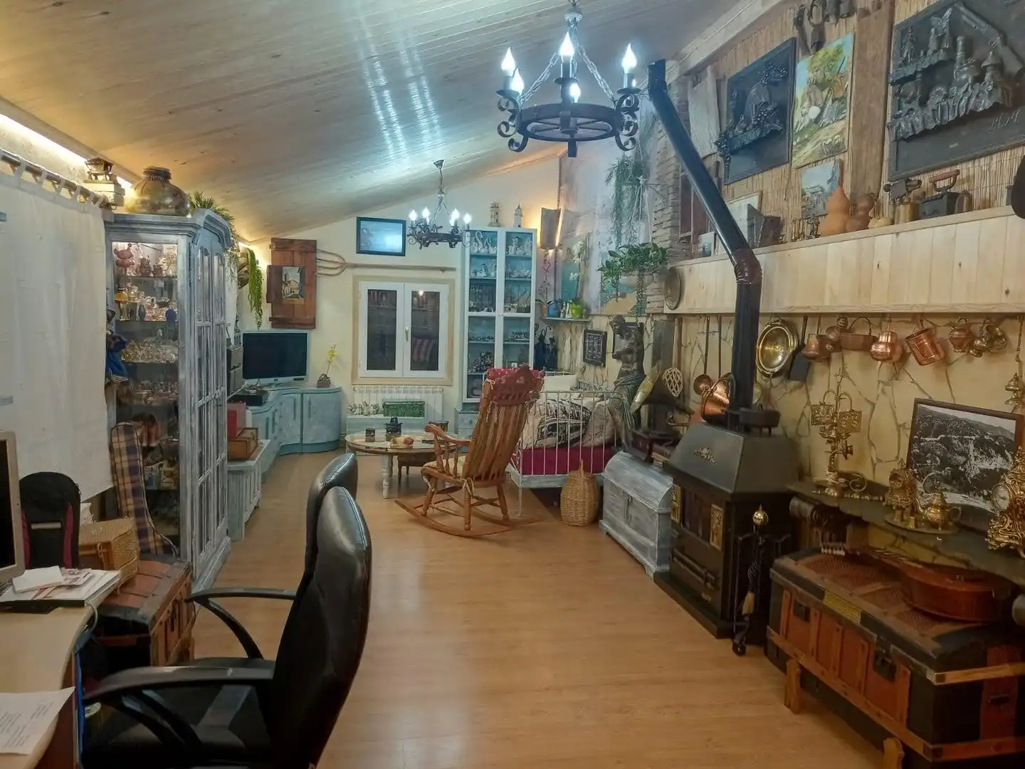 Sala d'estar de Casa adosada en venda en Lanaja amb Aire condicionat i Calefacció