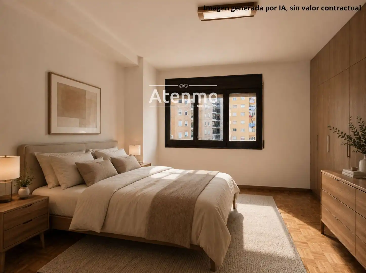 Schlafzimmer von Wohnung zum Verkauf in Barcelona mit Terrasse und Balkon