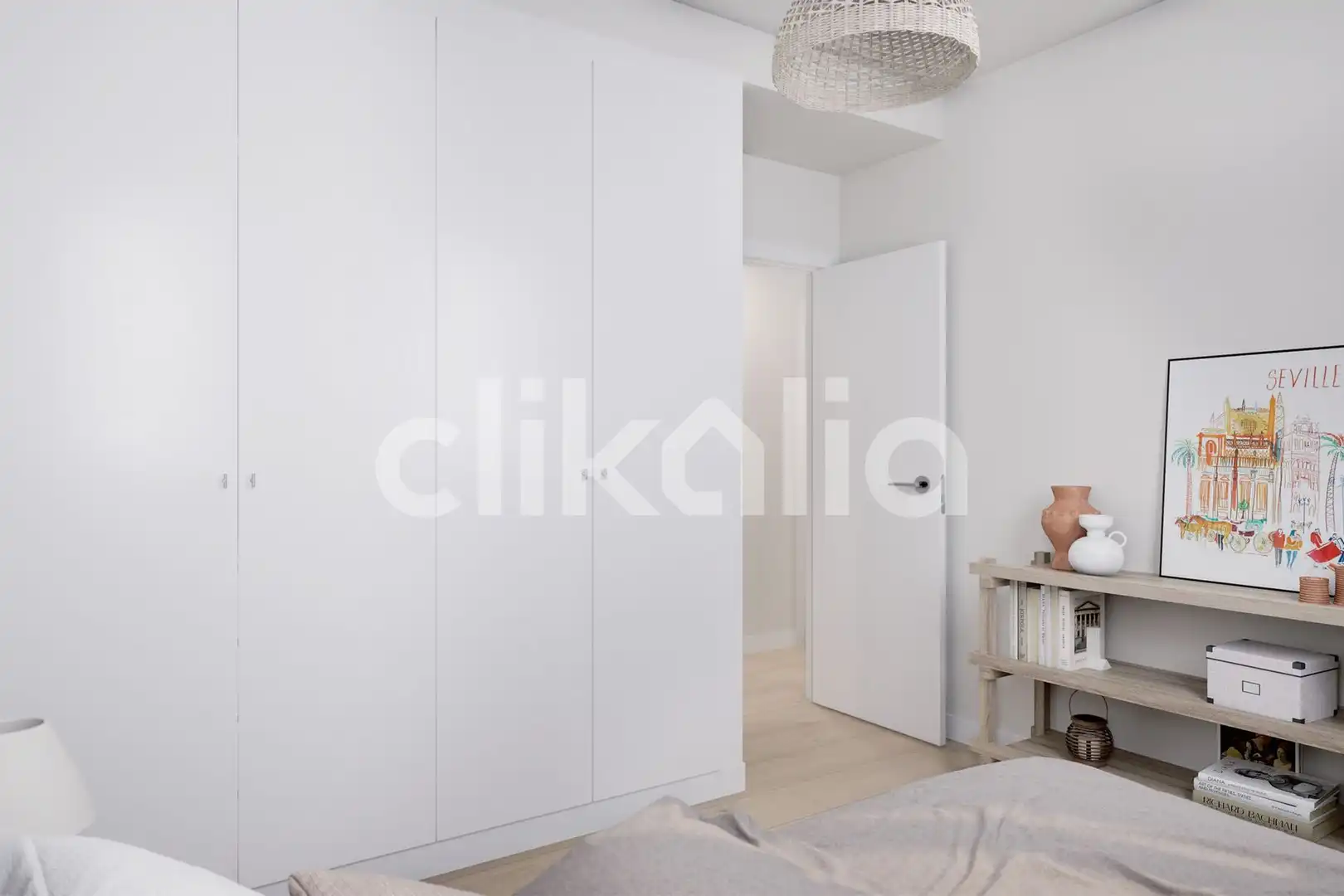 Bedroom of Flat for sale in Sevilla  with Air Conditioner and Private garden