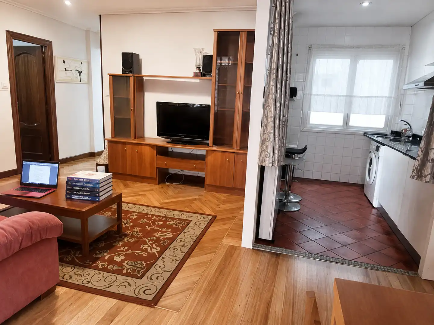 Living room of Flat for rent in Santander  with Furnished and Oven