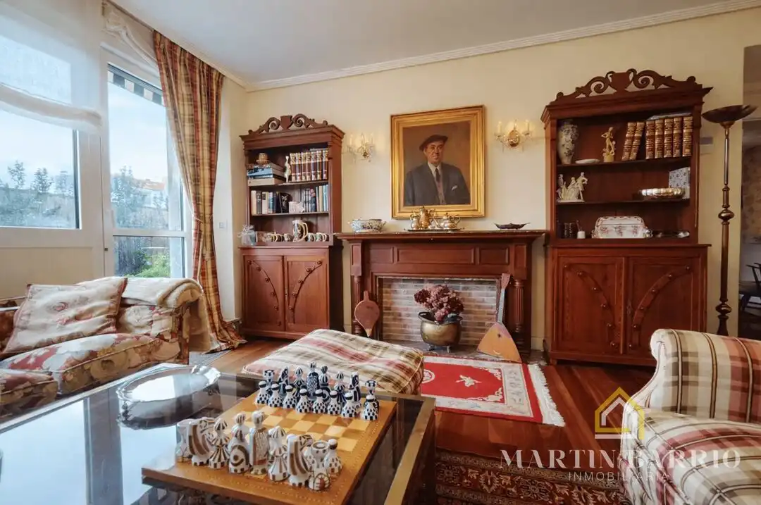 Sala de estar de Piso en venta en Getxo  con Aire acondicionado, Calefacción y Jardín privado