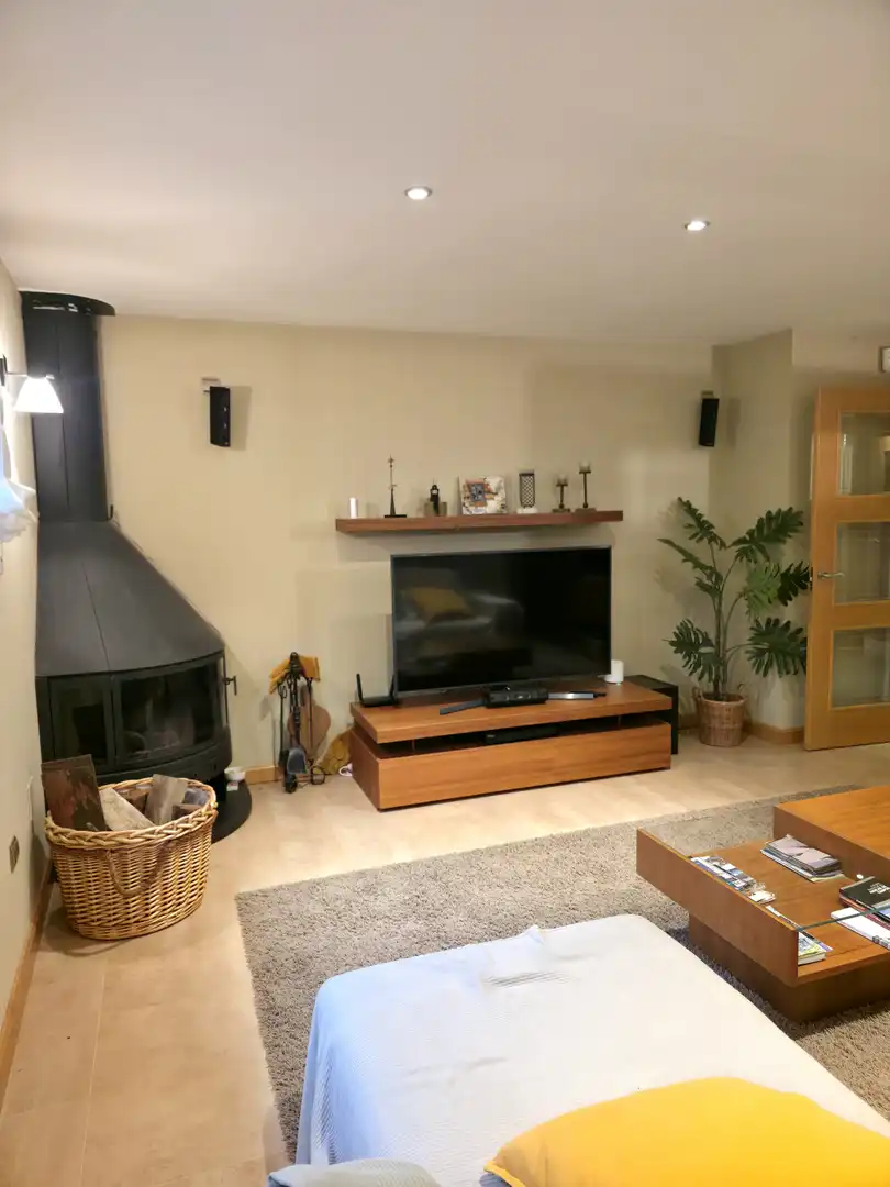 Sala d'estar de Casa o xalet en venda en Aguilar de Campoo amb Calefacció, Jardí privat i Moblat