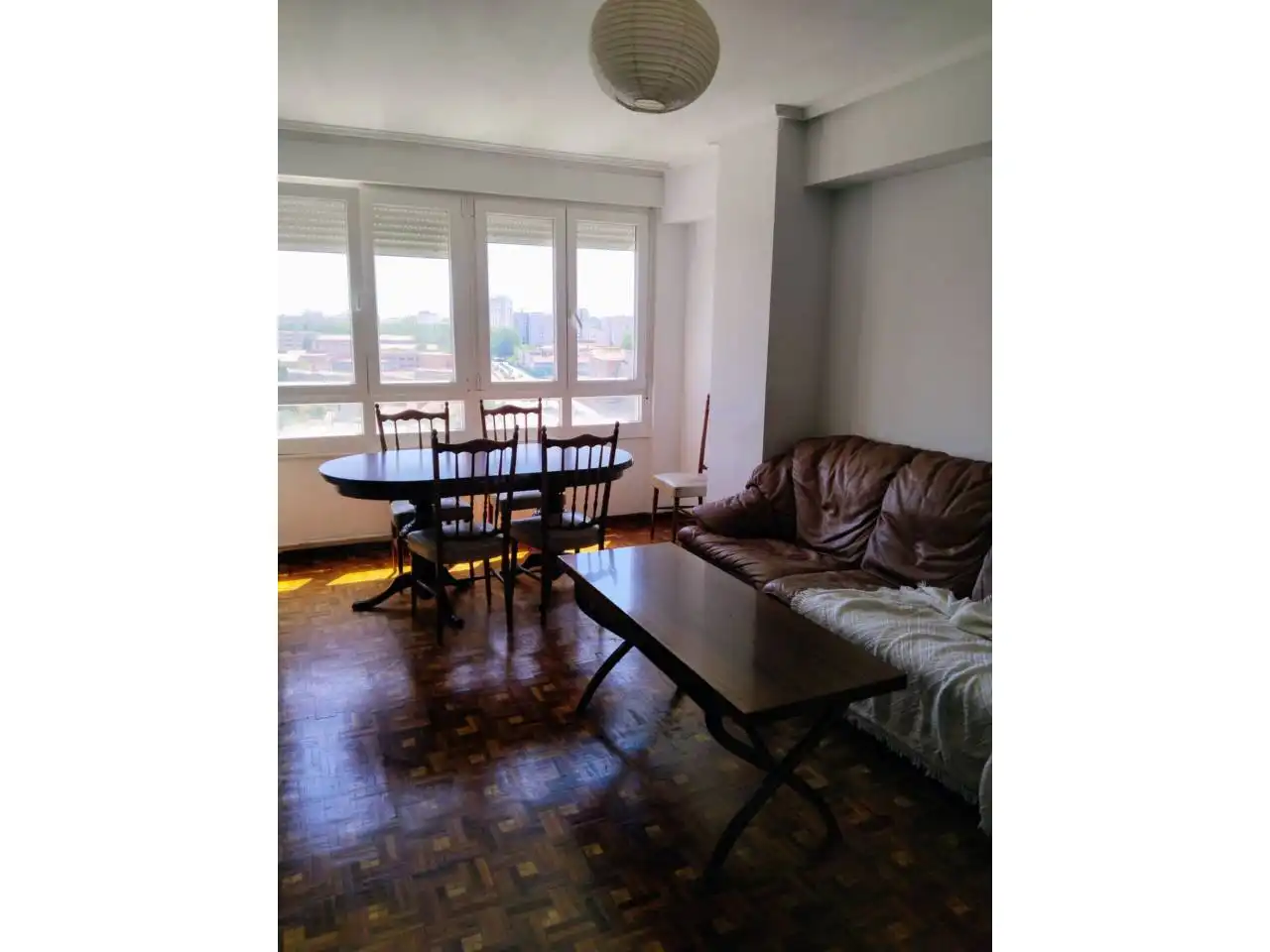Living room of Flat for rent in Burgos  with Heating, Parquet flooring and Terrace