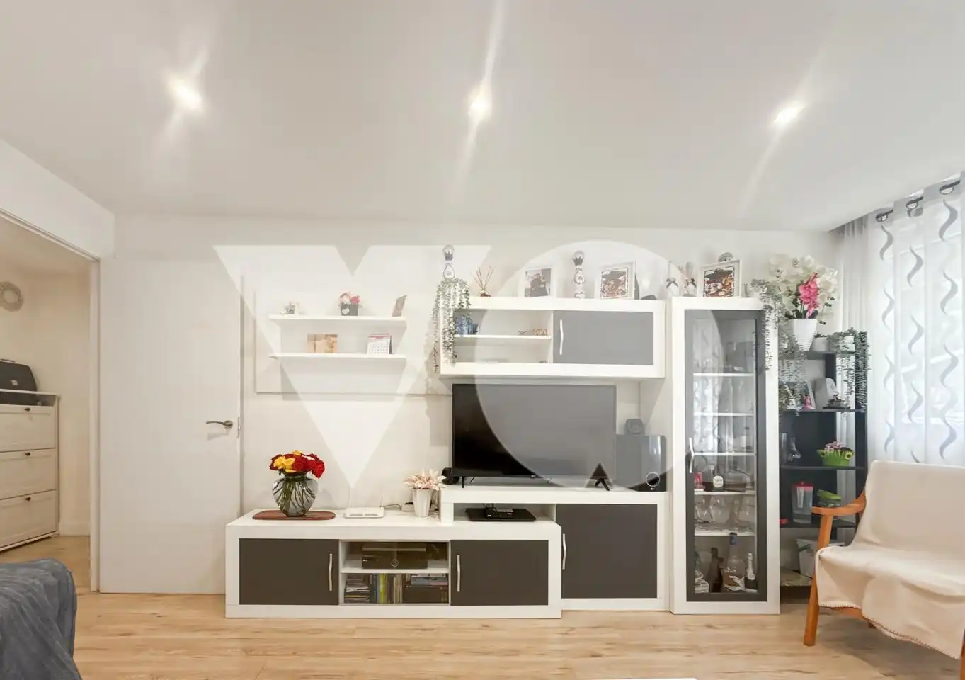 Sala d'estar de Pis en venda en  Madrid Capital amb Aire condicionat